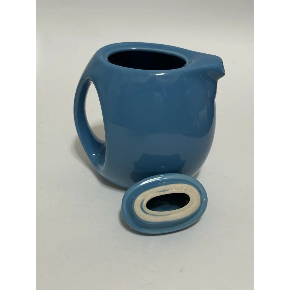 Schylling Blue 12 Oz Ceramic Teapot with Lid Perfect Condition